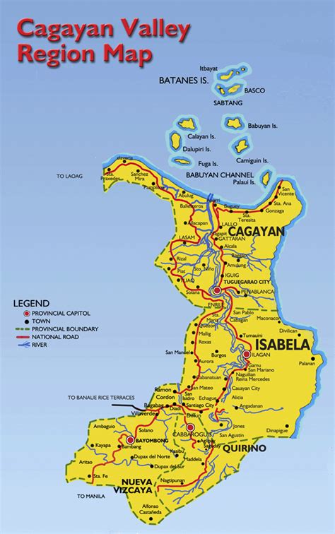 Metro Manila (State) to Cagayan Valley .